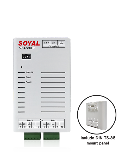 Dual Isolated Half-Duplex RS-485 Repeater(圖)