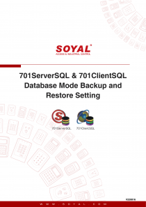 701ServerSQL & 701ClientSQL Database Mode Backup and Restore Setting(圖)