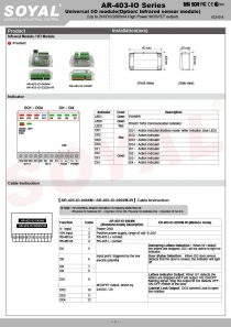 Universal I/O module(AR-403-IO Series) Manual(圖)