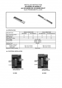 AR-0600M Electromagnetic Lock Catalogue(圖)